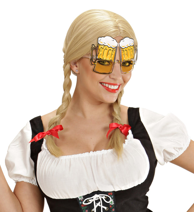 Bierfest Partybrille - Bierbrille | Gelb