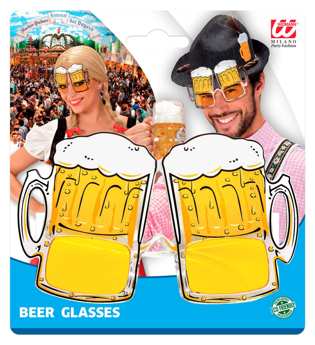 Bierfest Partybrille - Bierbrille | Gelb