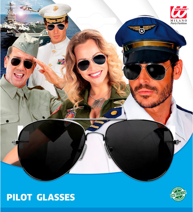 Pilotenbrille mit getönten Gläsern | Silber