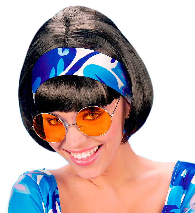 "Hippie" Partybrille XL - Rund | Orange