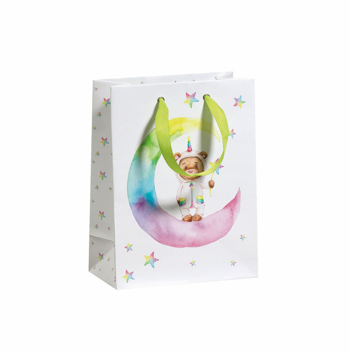 Geschenktüte "Rainbow Moon" | B17 x T9,2 x H22,5cm