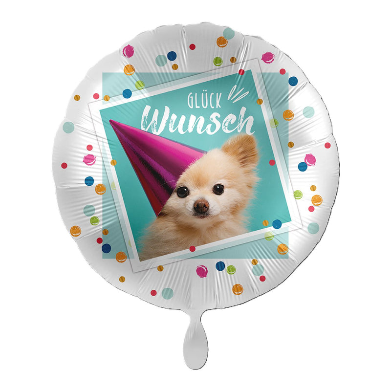 18"/Ø43cm Folienballon  "Glückwunsch"