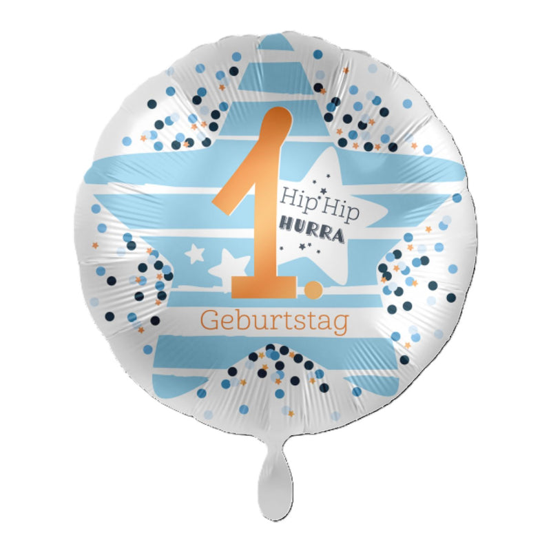 18"/Ø43cm Folienballon  "Hip Hip Hurra" #1