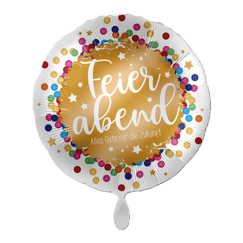 18"/Ø43cm Folienballon  "Feierabend Alles Gute für die Zukunft"