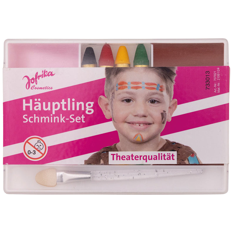 Jofrika Karneval Schmink-Set "Häuptling" 707821 | Theater Qualität