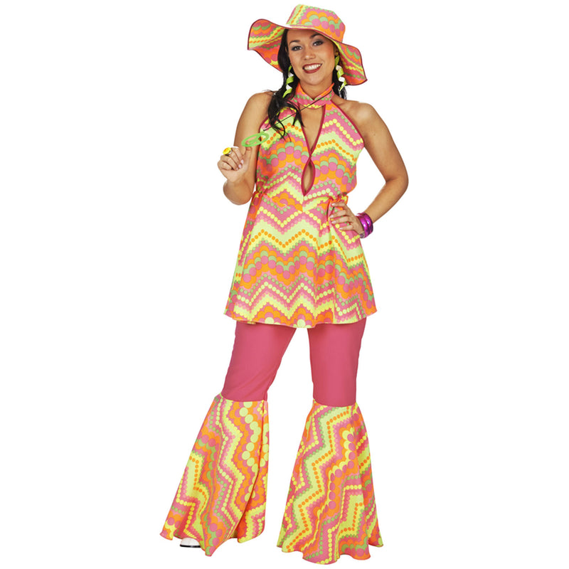 70er Jahre Hippie Kostüm "Suncloud" für Damen