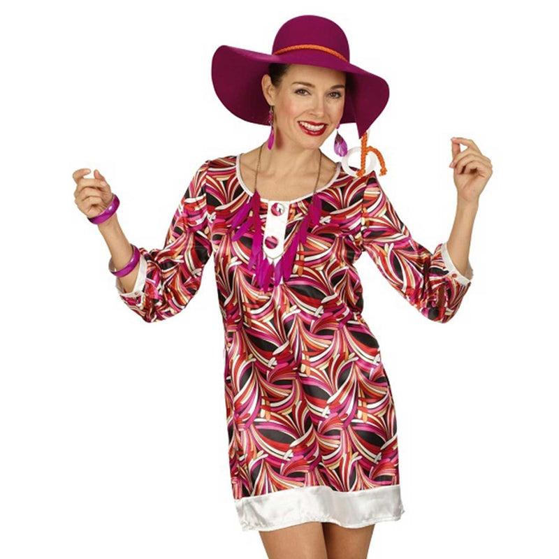 70er Jahre Retro Kostümkleid Brigitte | Buntes Minikleid