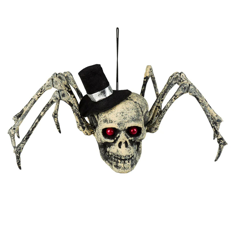 Halloween Deko Spinnenschädel | 15x24x10 cm