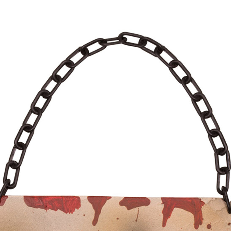 Halloween Wegweiser "This way" - Abgehackte Hand | 19x31 cm Dekoration