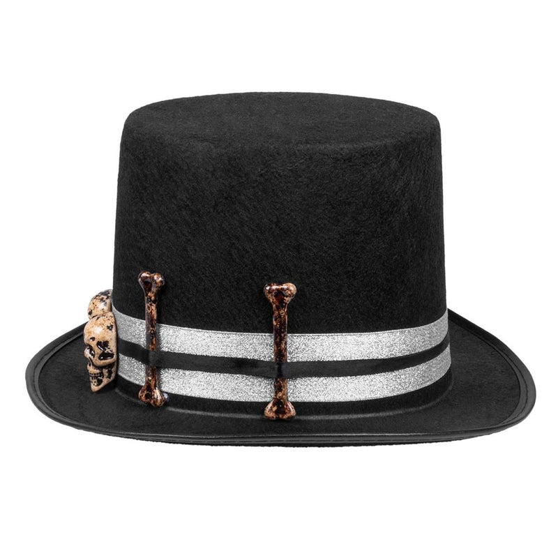 Hut Zylinder Halloween "Skull Master" | Schwarz