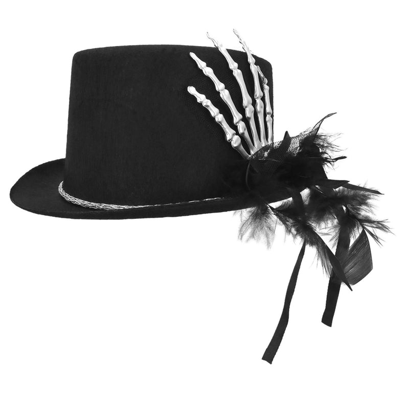 Hut Zylinder Halloween "Silver Claw" | Schwarz