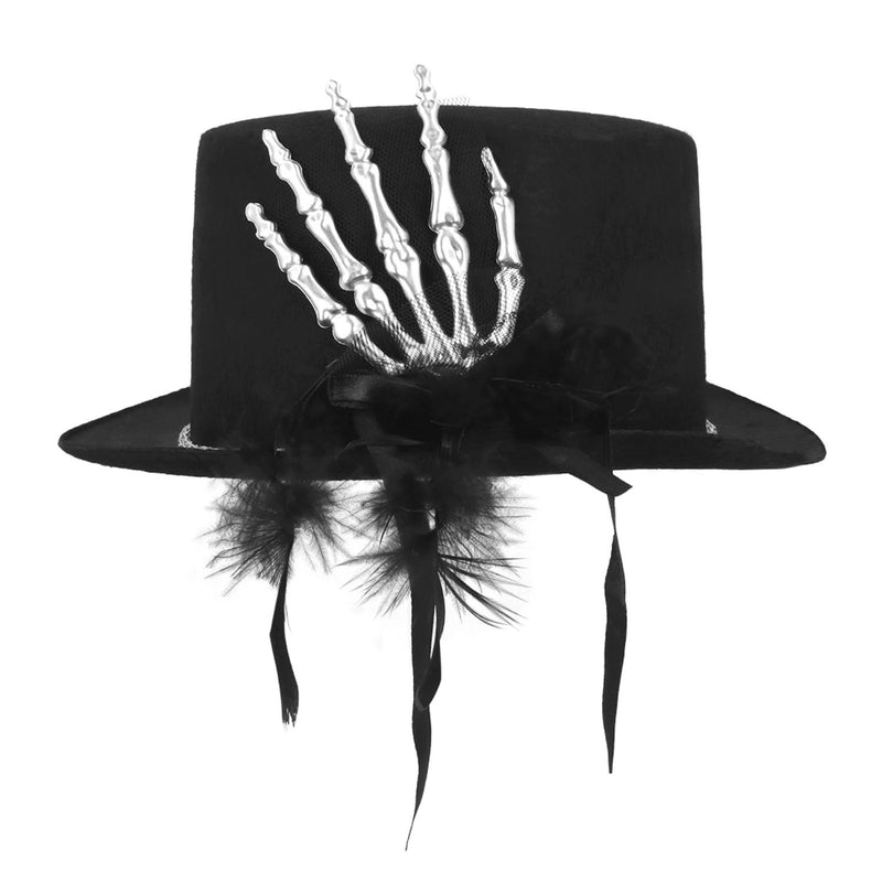 Hut Zylinder Halloween "Silver Claw" | Schwarz