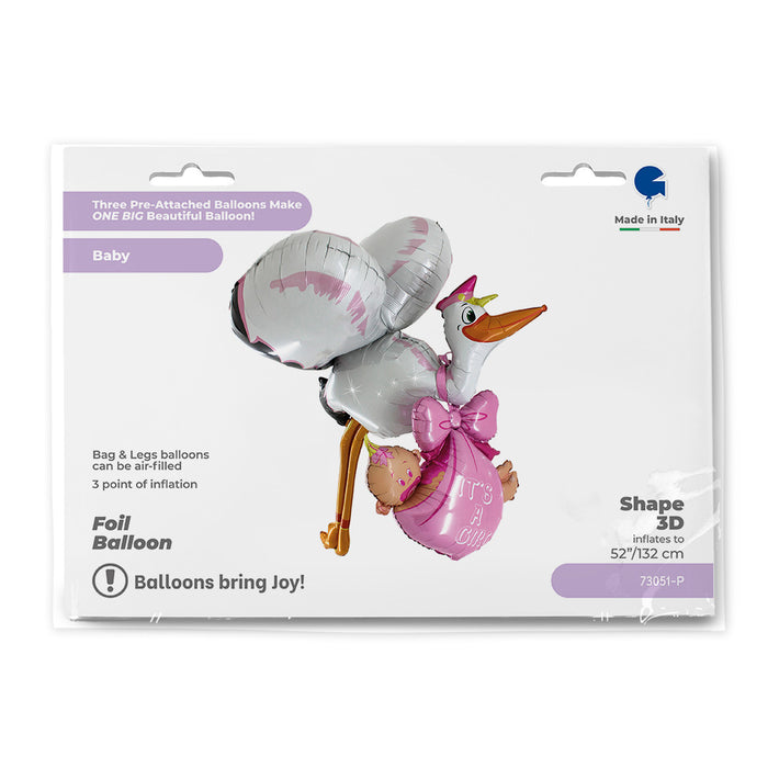 ABC3D Baby Girl Storch 125 cm — Das Kostümland