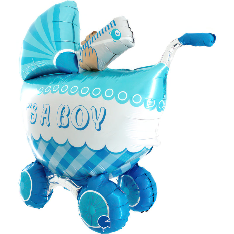 42"/107cm 3D Folienballon Its A Boy Buggy