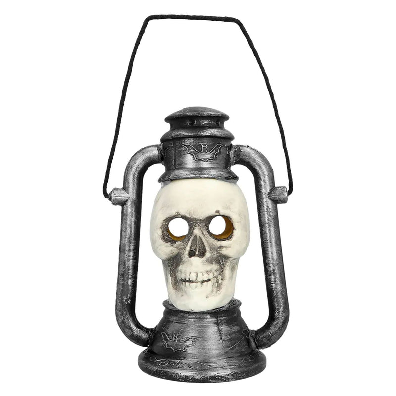 Halloween Deko LED Skull Laterne | 26x18 cm
