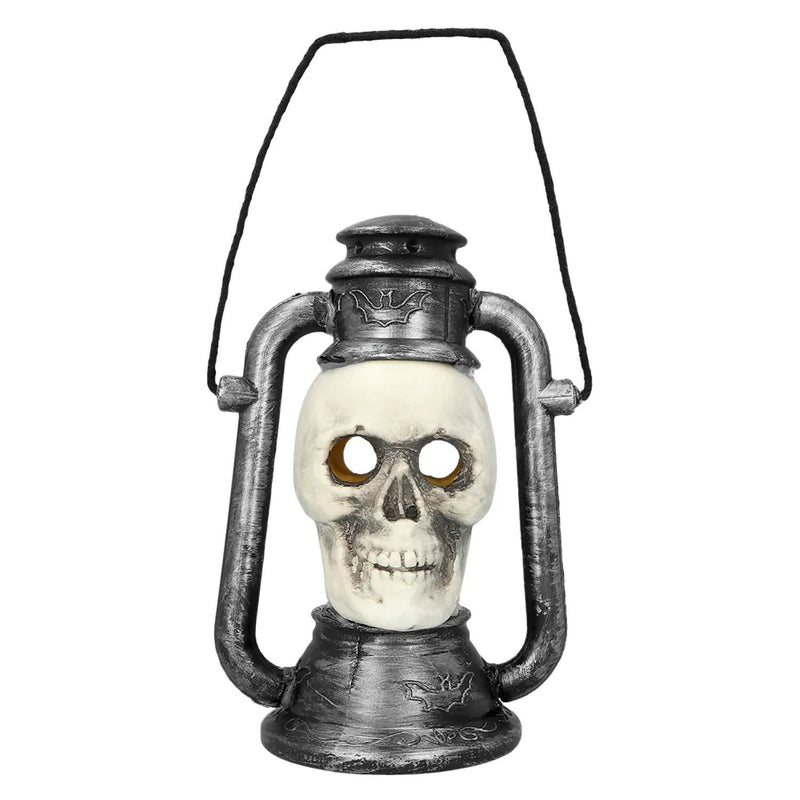Halloween Deko LED Skull Laterne | 26x18 cm