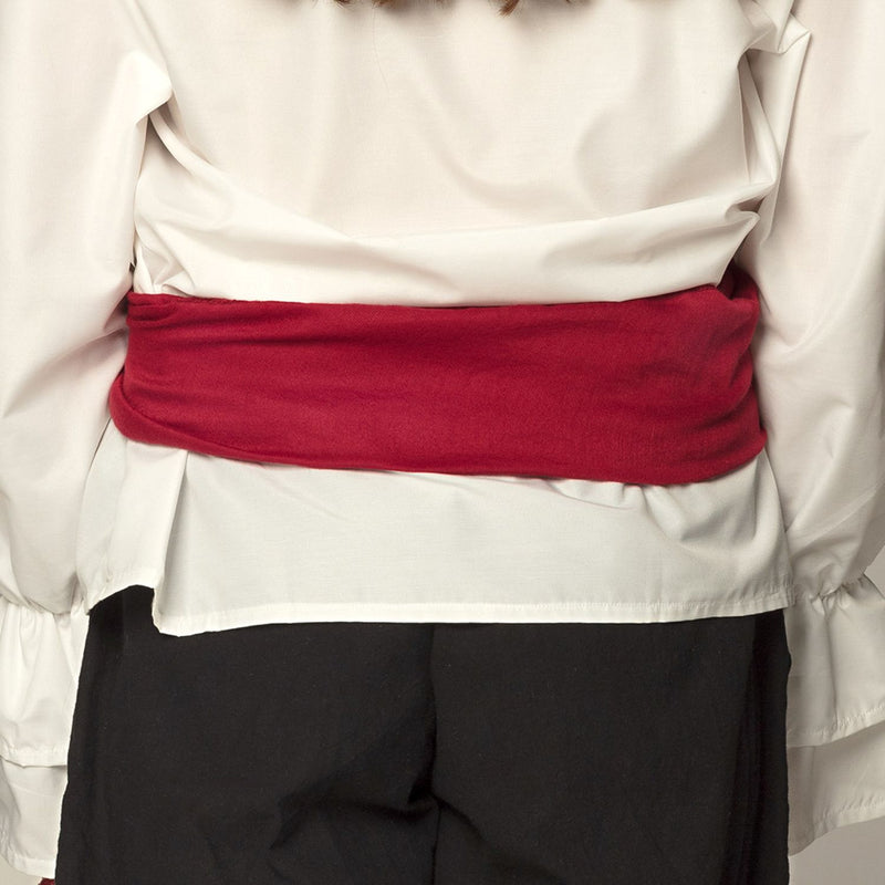 Kostüm-Set "Pirat" 2-tlg. | Rot - Stirnband 110 cm, Schärpe 190 cm