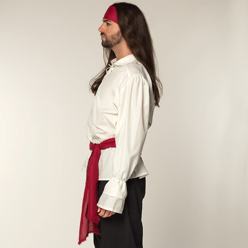 Kostüm-Set "Pirat" 2-tlg. | Rot - Stirnband 110 cm, Schärpe 190 cm