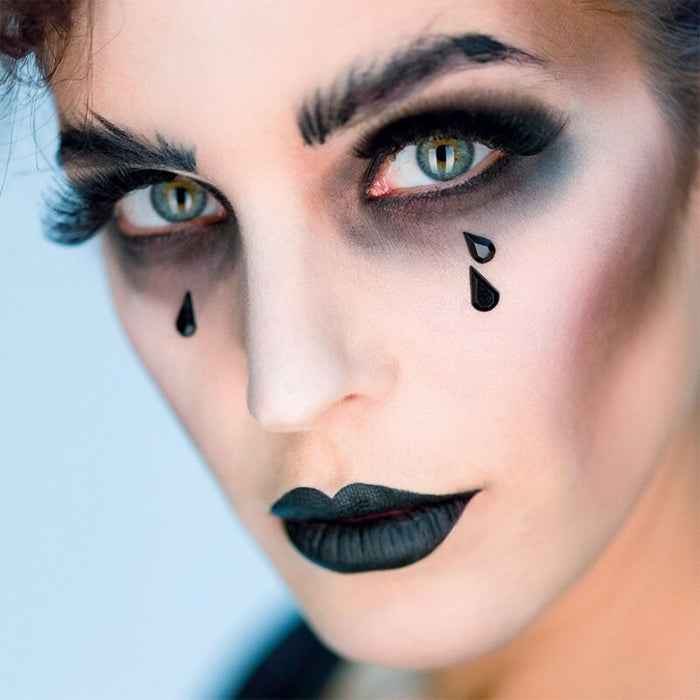Sticker in Tropfenform "Black Tears" | Schwarz