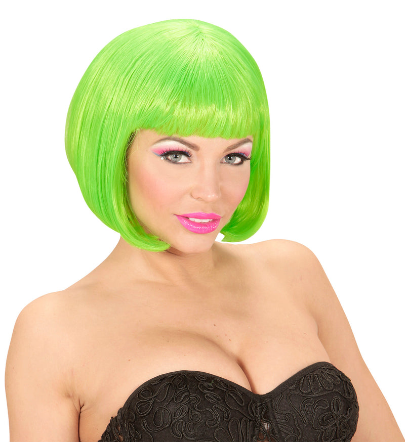 Damen Bob Perücke "Valentina" 74976 | Neon Grün