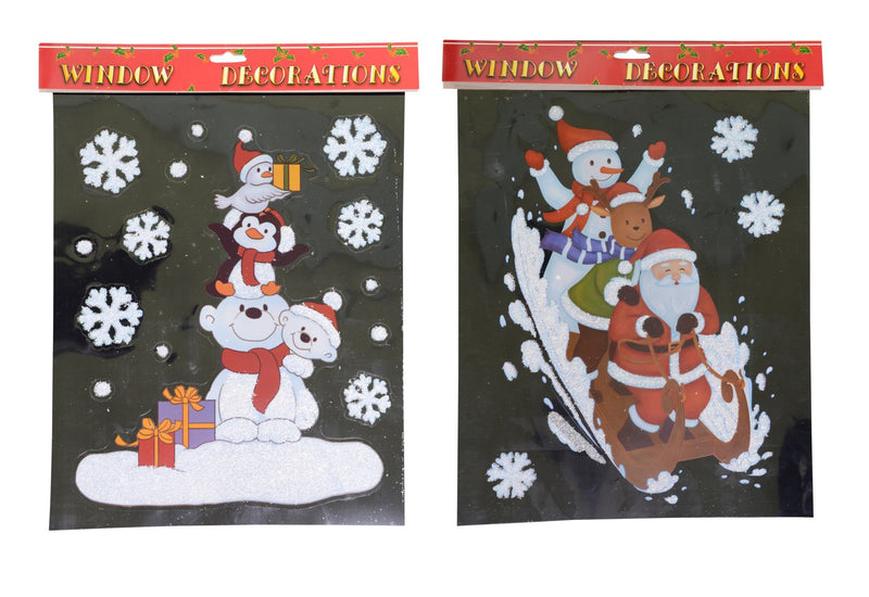 Fensterbild Weihnachten | 29x35 cm | 2 Motive sortiert  Lieferung nach Vorrat | 75185
