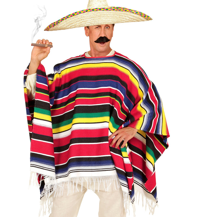 Mexikaner Kostüm Poncho "Pedro" | Bunt