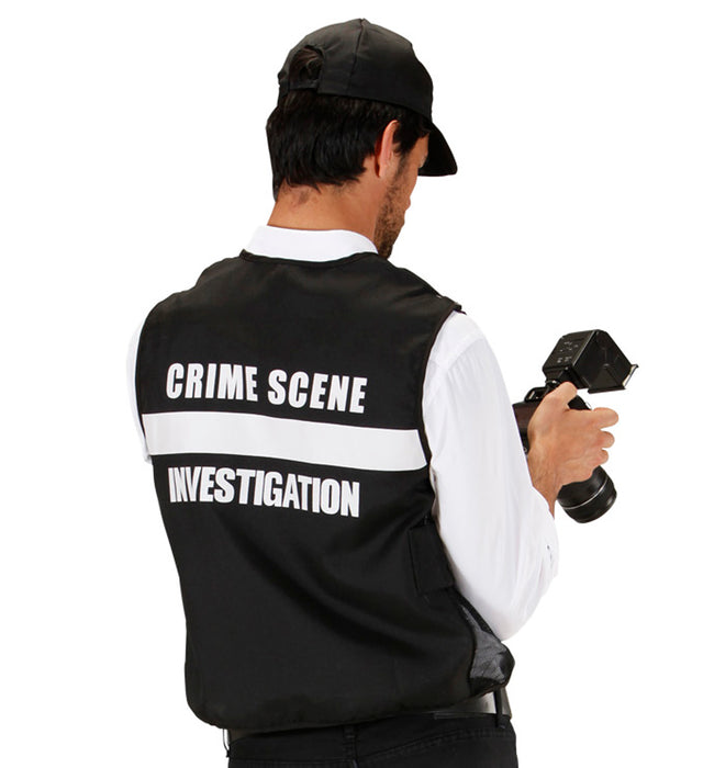 FBI Kostümset für Erwachsene - Weste und Kappe | Größe M/L
