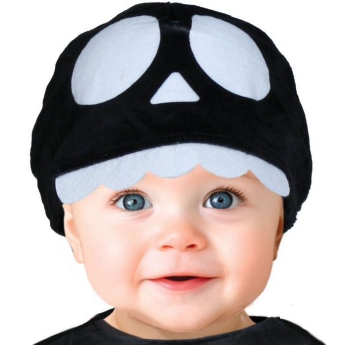 Babykostüm "Skelett boo" für Kinder | Overall, Kopfbedeckung