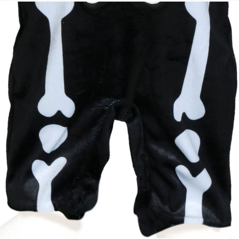 Babykostüm "Skelett boo" für Kinder | Overall, Kopfbedeckung