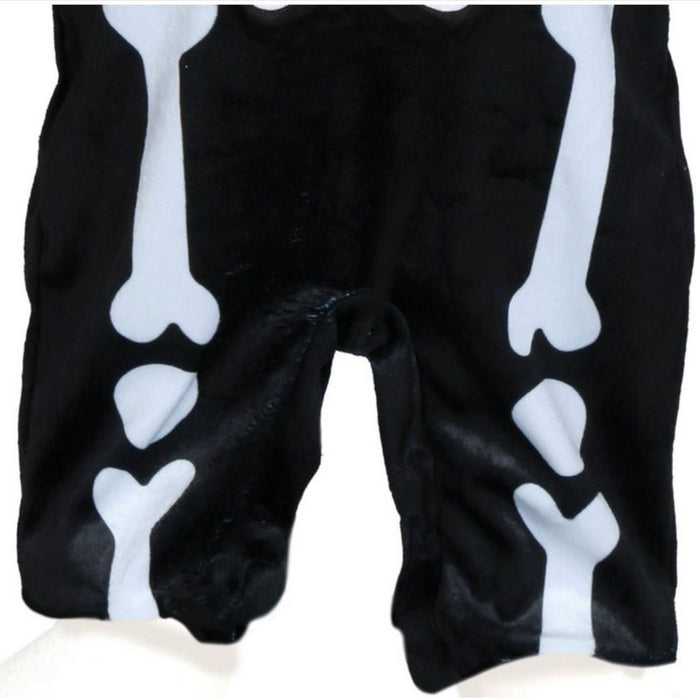 Babykostüm "Skelett boo" für Kinder | Overall, Kopfbedeckung