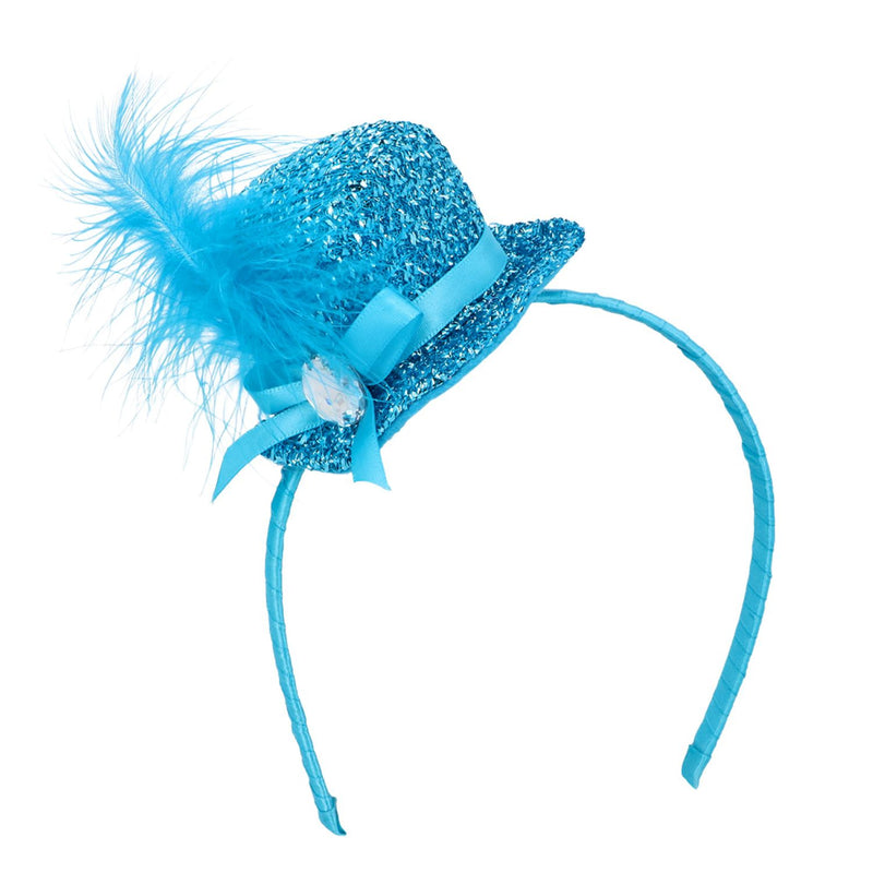 Diadem "Glitter" Mini-Hut Haarreif | Glitzer