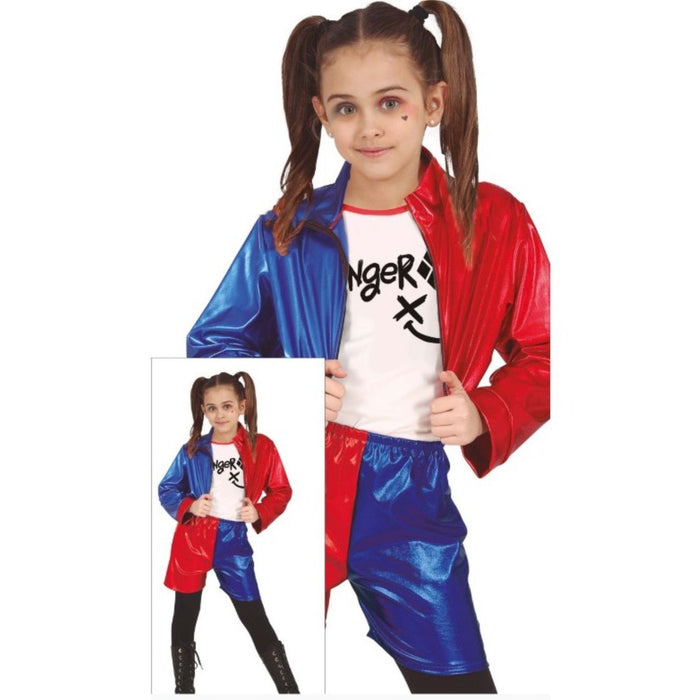Kostüm "Harlekin Metallic" für Mädchen | Jacke, Hose und T-Shirt