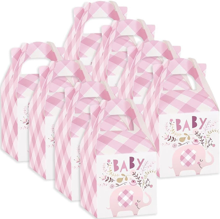 Geschenkbox Elefant Floral Pink 8Stk.