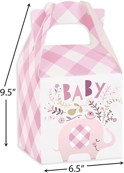 Geschenkbox Elefant Floral Pink 8Stk.