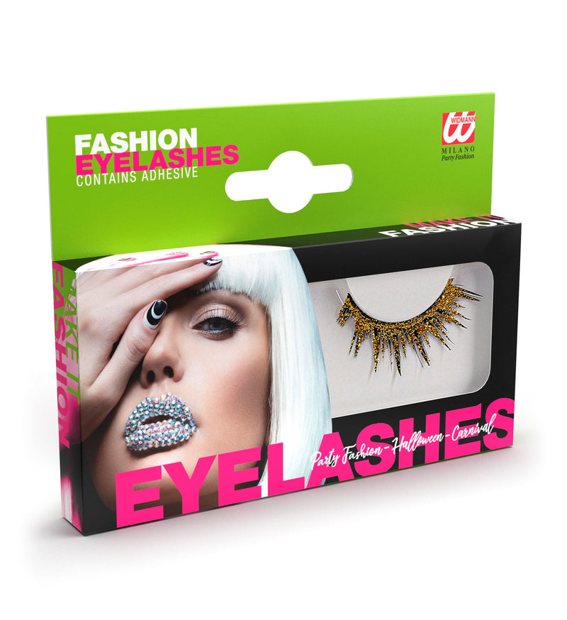 Künstliche Wimpern Glitter | Gold