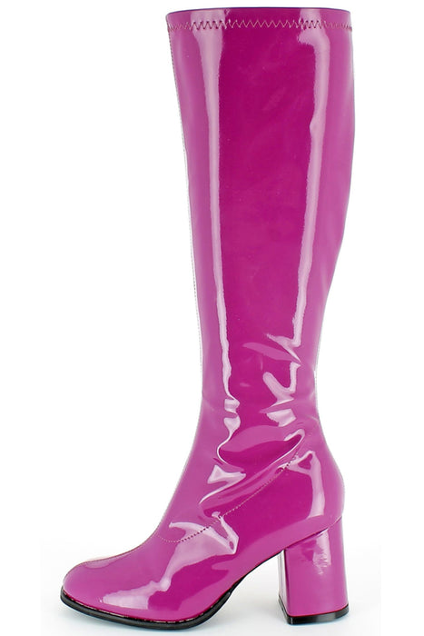 Gogo Damen Lackstiefel normale Schaftweite - Beere