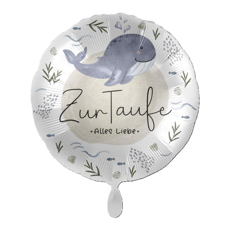 18"/Ø43cm Folienballon  "Zur Taufe Alles Liebe"