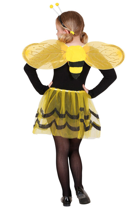 Kinder Kostüm Set "Biene" | Schwarz Gelb