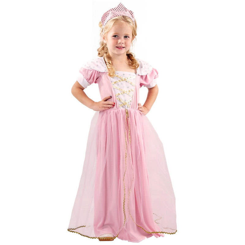 Kostüm "Darling Princess" für Mädchen 3-4 Jahre | Rosa - Kleid mit Diadem