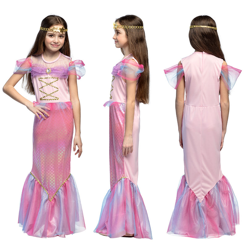 Meerjungfrau "Alana" Kostüm für Mädchen | Pink