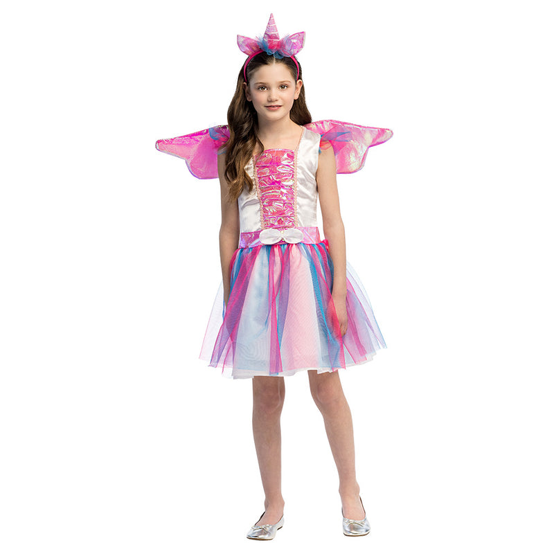 Einhorn "Sparkle" Kostüm für Mädchen 3-tlg. | Mehrfarbig