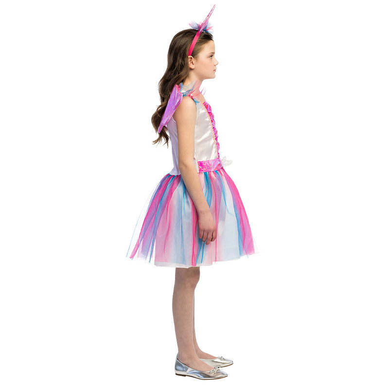 Einhorn "Sparkle" Kostüm für Mädchen 3-tlg. | Mehrfarbig