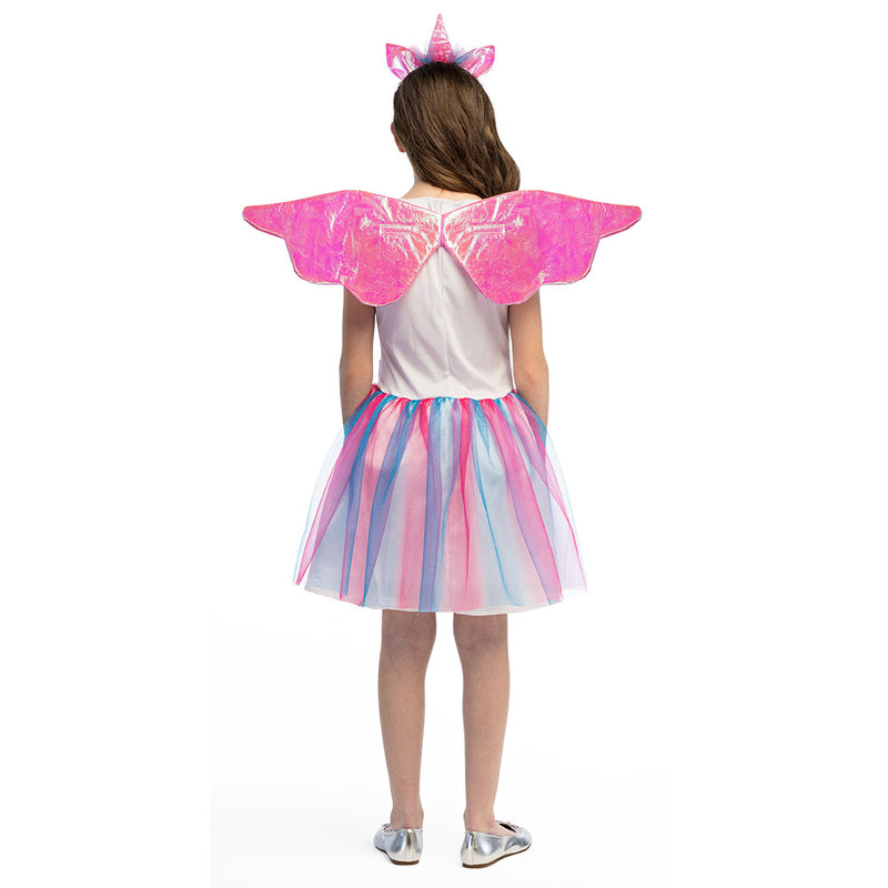 Einhorn "Sparkle" Kostüm für Mädchen 3-tlg. | Mehrfarbig