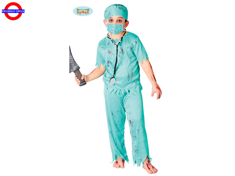 Kostüm Kid Zombie Chirurg 5-6J.
