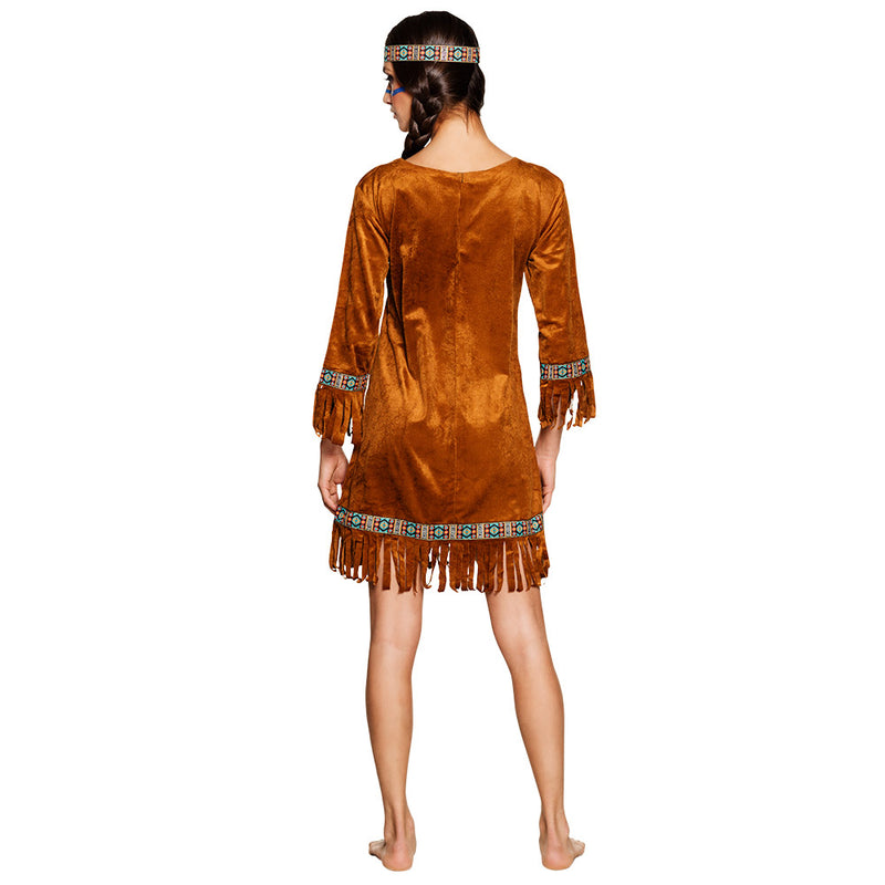 Indianer "Young Deer" Kostüm für Damen Gr. M | Braun