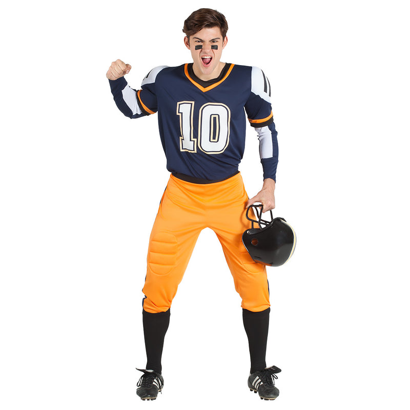 American football Kostüm für Herren | Mehrfarbig