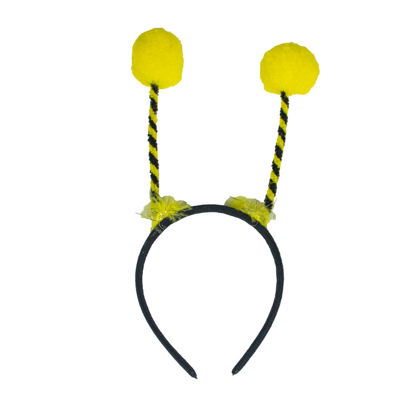 Bienen Haarreif zum Kostüm mit gelben Bommeln