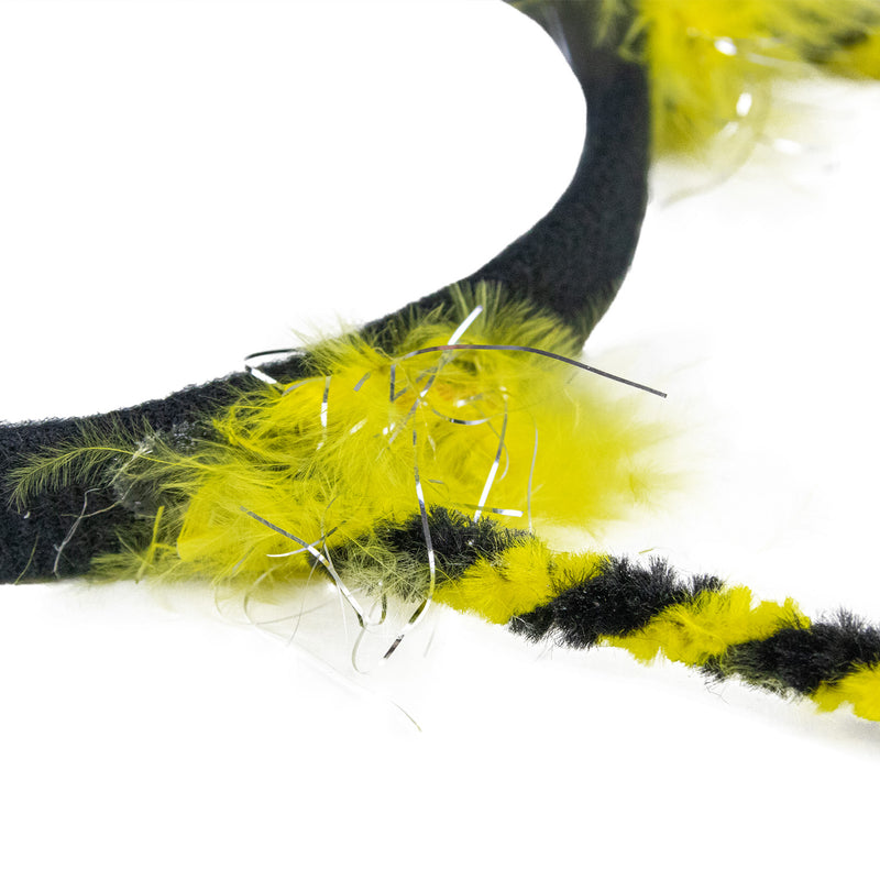 Bienen Haarreif zum Kostüm mit gelben Bommeln