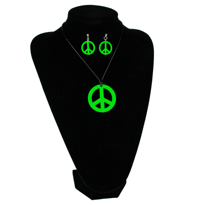 Hippie Peace Schmuck Set 3-tlg. | Grün