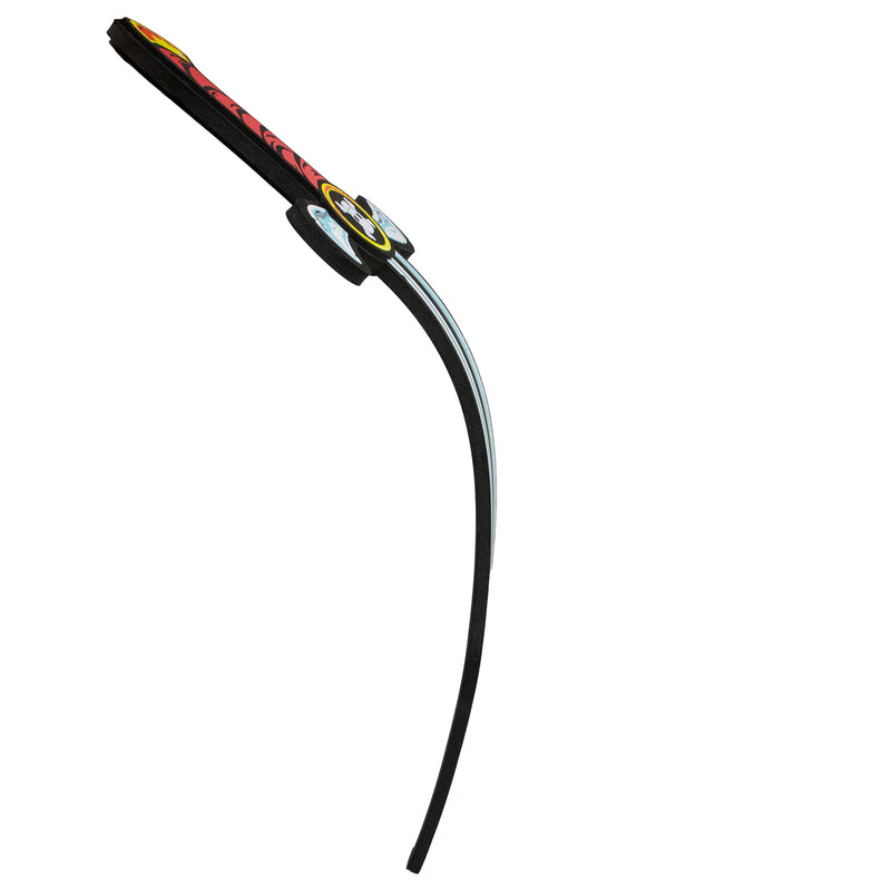 Schaumstoff Piraten Säbel zum Kostüm 53 cm | Grau Rot